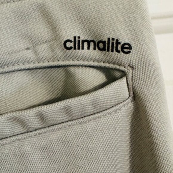 Adidas Climalite Gray Baseball Pants Mens M Elastic Hem Athletic Practice Pants - Picture 5 of 8